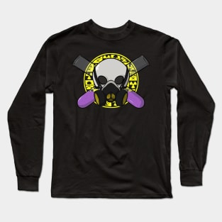 Chemists crew Jolly Roger pirate flag (no caption) Long Sleeve T-Shirt